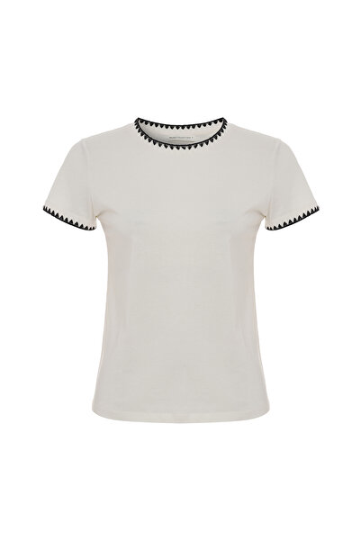 Mudo NAKIŞLI BİSİKLET YAKA T-SHIRT