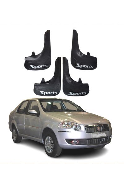 SONİKON LİNE Fiat Siena Compatible Sports Written 4-Piece Leggings Mudguard Mudguard Modified