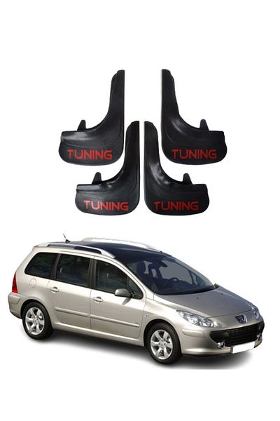 SONİKON LİNE Peugeot 307 Stw Tuning Written Compatible with All Cases 4-Piece Dust Cover Fender Mudguard Modified