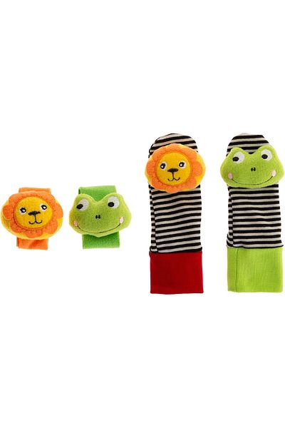 STOREMAX Ezg Rattle Socks and Bracelet Lion and Frog Ezsnshop 1065757