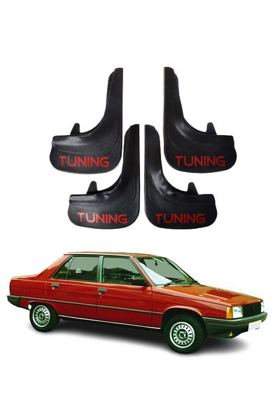 SONİKON LİNE Renault R9 Compatible Tuning Written 4-Piece Dust Cover Mudguard Mudguard Modified