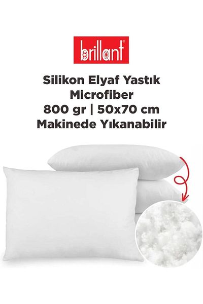 STOREMAX Ezg Microfiber Silicone Fiber Pillow 800 Gr |   50X70 |   Machine Washable Silicone Pillow Ezsnshop