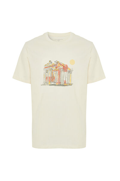 Mudo BASKILI BİSİKLET YAKA KISA KOLLU T-SHIRT