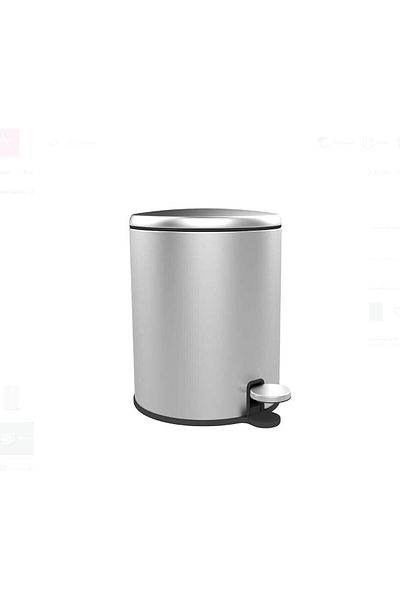 mivento Κάδος απορριμμάτων Cigo Pedal 6lt Ανοξείδωτο ματ εσωτερικό μαύρο M-e41-30-06