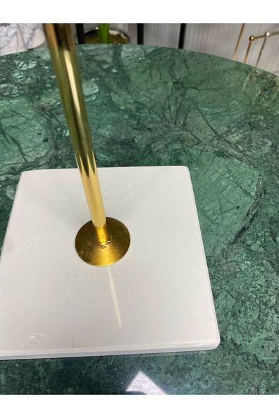 7SEPCOLLECTİON Marble Quartz Paper Towel Holder Disassembled
