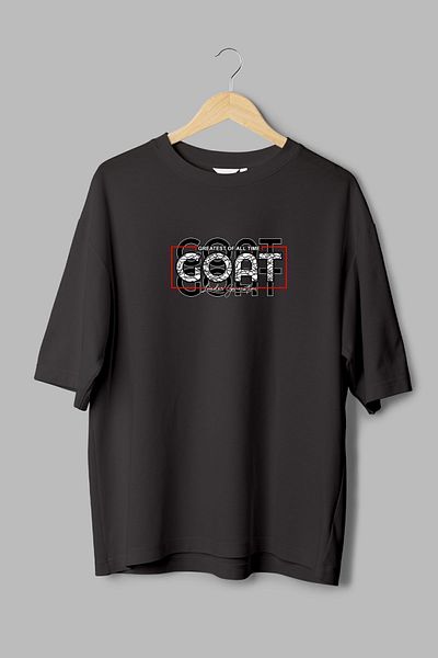 Overoz Goat G.O.A.T Oversize Βαμβακερό T-Shirt - Crew Neck, Μαύρο, T1108