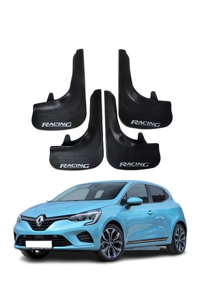SONİKON LİNE Renault Clio 5 Compatible Racing Written 4-Piece Leggings Mudguard Mudguard Modified