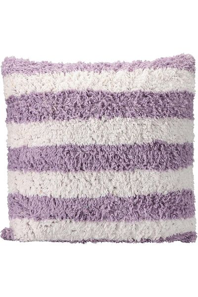 Mu Art Ahşap Mrt Pop Stripe Woven Pillow Lilac 45X45Cm Art 871301