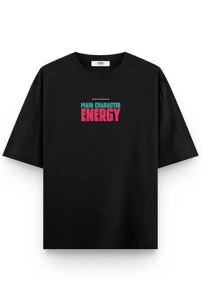 Overoz Μπλουζάκι Main Character Energy Printed Semi Oversize 1351