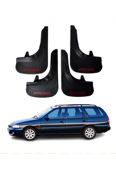 SONİKON LİNE Compatible with Ford Escort Stw All Cases Racing Written 4-Piece Dust Cover Mudguard Mudguard Modified