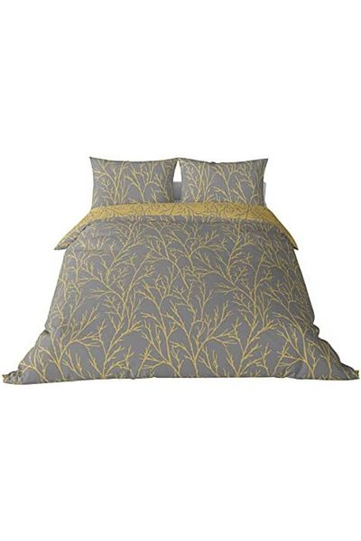 STOREMAX Ezg Queen Size Satin Duvet Cover Set Yellow Ezsnshop 1065757