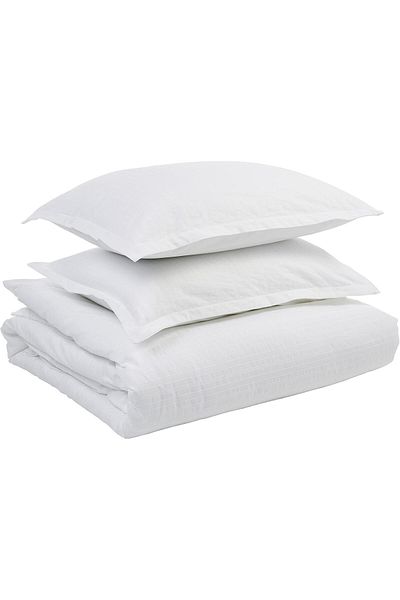 STOREMAX Ezg Maison Arno Duvet Cover King Size, White, 240X220 cm Ezsnshop 1065757
