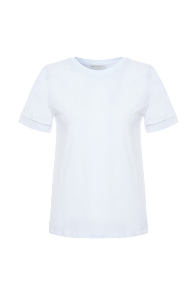 Mudo Lace Detail Crew Neck T-Shirt