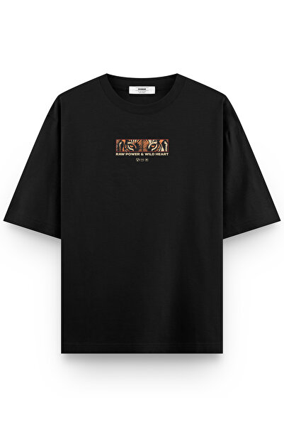 Overoz Чорна оверсайз футболка унісекс 1376