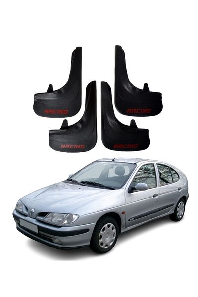SONİKON LİNE Renault Megane 1 Compatible Racing Written 4-Piece Dust Cover Mudguard Mudguard Modified
