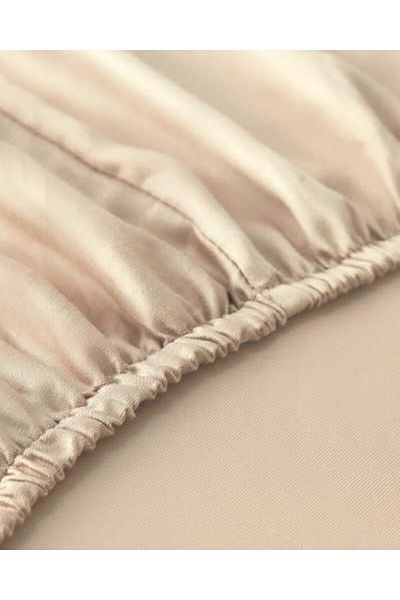 STOREMAX Ezg Home Micell Cotton Satin King Size Fitted Sheet Ivory Ezsnshop 1065757