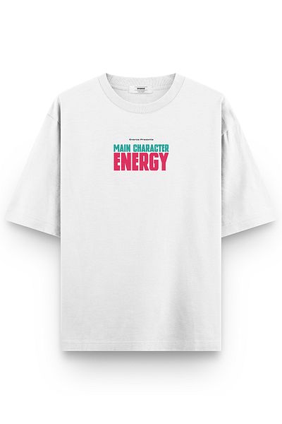 Overoz Μπλουζάκι Main Character Energy Printed Semi Oversize 1351