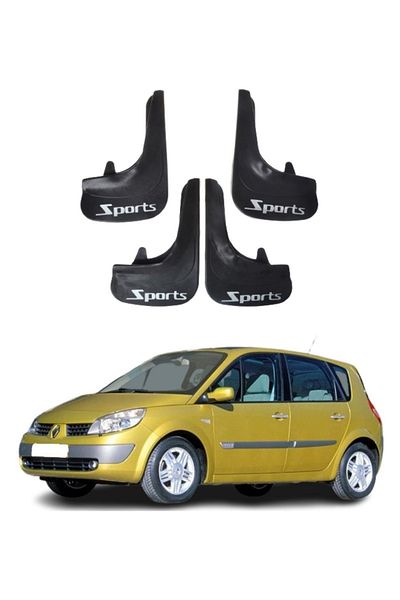 SONİKON LİNE Renault Scenic All Cases Compatible Sports Written 4-Piece Dust Cover Mudguard Mudguard Modified