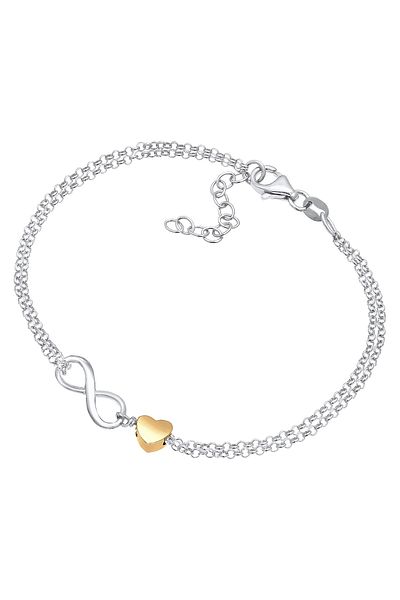 ELLI Armband Damen Herz Love Infinity in 925 Sterling Silber