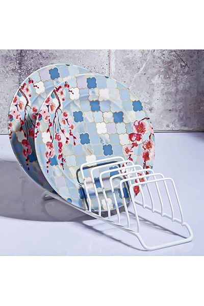 STOREMAX Ezg White 9 Compartment Plate Organizer - Dish Rack - Coffee Cup Organizer Ezsnshop 1
