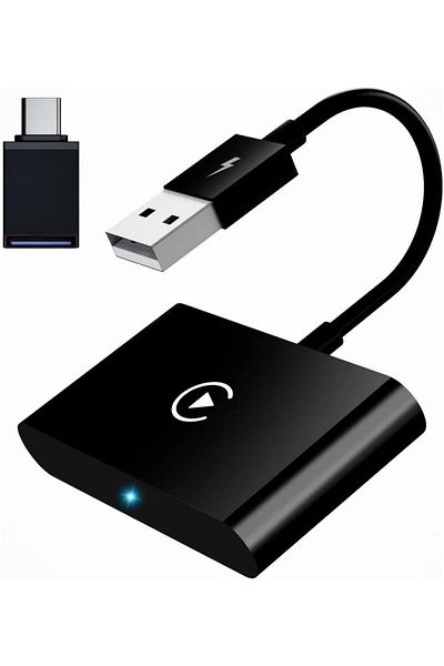 STOREMAX Wireless Carplay Adapter Compatible with Ezg In-Car Devices Wireless Carplay Converter Black E