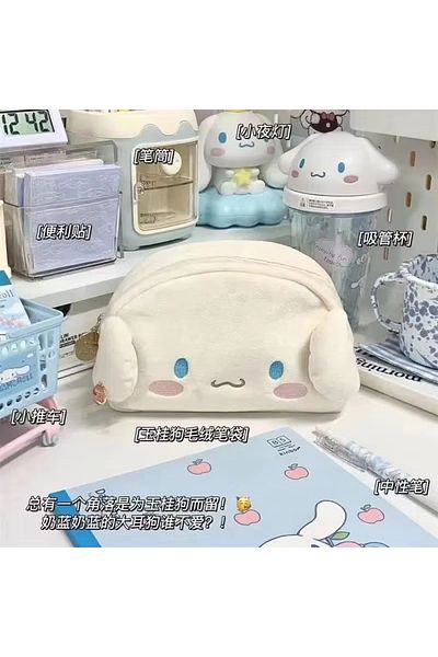 Choice Cinnamoroll Sanrio Hello Kitty Plush Storage Bag Cosmetic Bag Pencil Case Hello Kitty Pencil Bag Plu