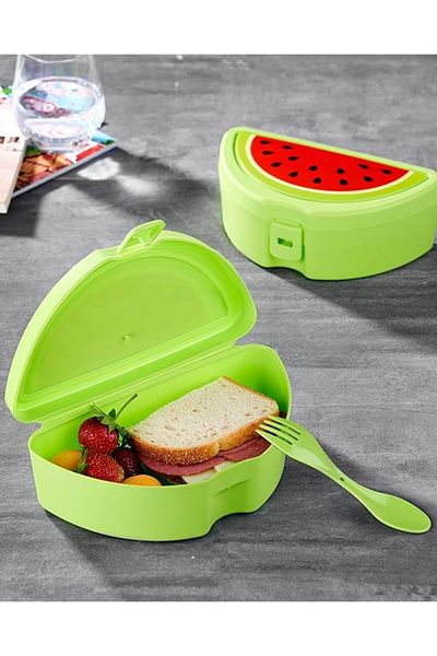 STOREMAX Ezg Forked Vitamin Lunch Box for School, School Lunch Box and Bag, Plastic Nutrition