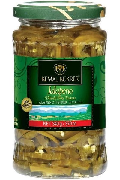 LUXE Kükrer Jalapeno Pepper Pickle Glass Jar 370 Cc Lxshp 1055529