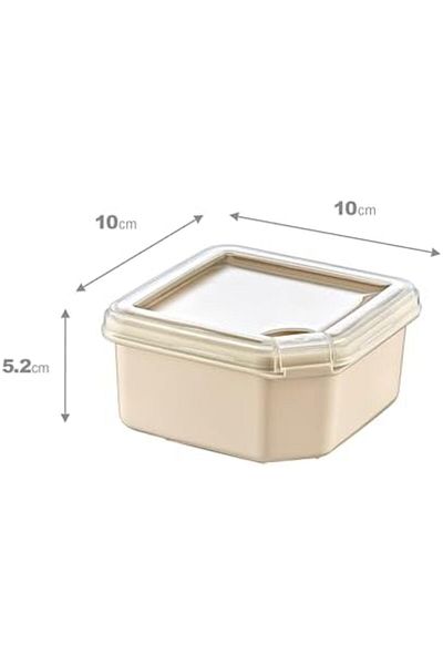 LUXE 4 Q-Box Storage Container Latte 350 ml Lxshp 1055529