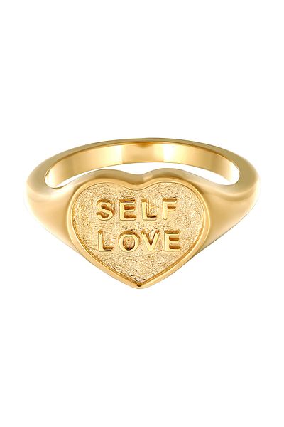 ELLI Ring Siegelring Damen Herz 925 Sterling Silber Valentinstag
