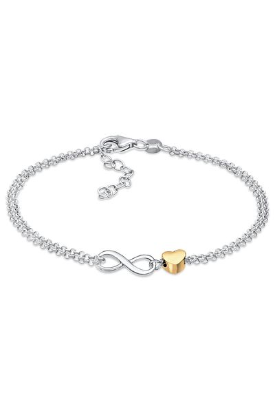 ELLI Armband Damen Herz Love Infinity in 925 Sterling Silber