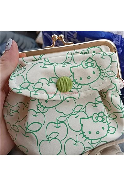 Choice 10 x 6cm B Sanrio Hello Kitty Gold Mouth Bag Zero Wallet Card Bag Id 2-in-1 Girl Miscellaneous Stora