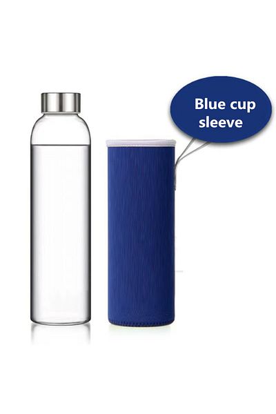 Choice 550ml Blue 550ml Travel bottle Car Shatterproof hand Portable Glass Water Bottle new arrival Worldwi