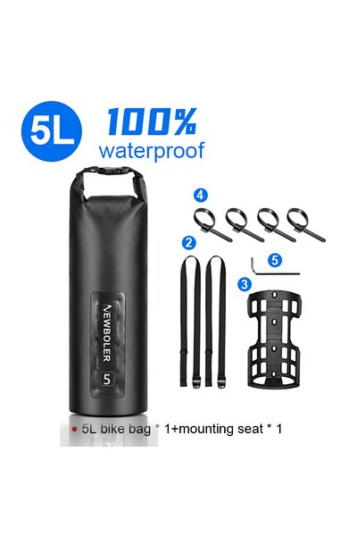 Choice 1pcs 5L 1pcs seat NEWBOLER 2024 Portable Waterproof Bike Fork Bag 5L Portable Bike Bag Electric Scoo