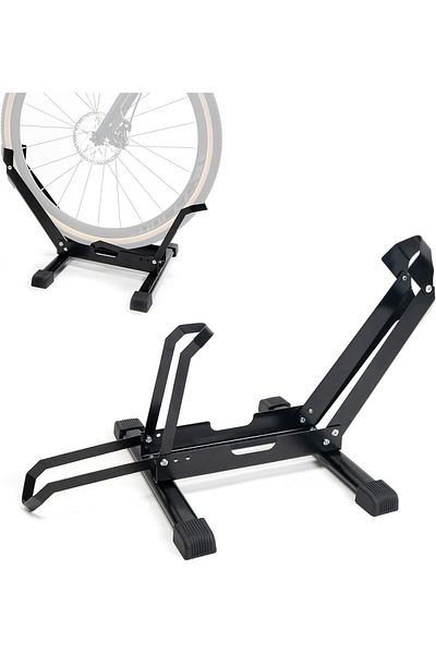 COOYA Bicycle Floor Parking Rack Stand, for Mountain and Road Bike Indoor Outdoor Garage Storage