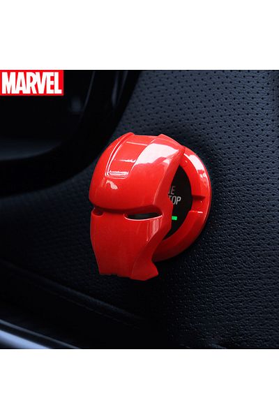 Choice Iron Man-C Anime Captain America Iron Man Car Engine Ignition Start Switch Button Protective Cover S