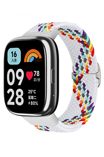 İncisoft Xiaomi Redmi Watch 3 Active Uyumlu Örgü Kordon Ayarlanabilir Metal T...