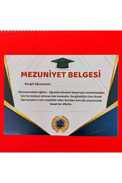 Etkinlikdenizi Mezuniyet Belgesi - İnce Kağıt Rulo Yapılabilir (10 Adet)