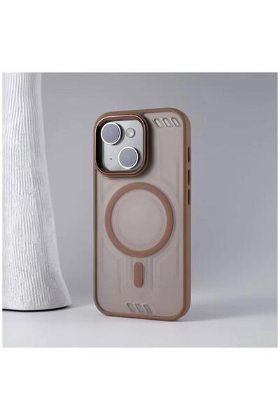Zebana Apple iPhone 15 Plus Uyumlu Kılıf Vault Silikon Kılıf (Kablosuz Şarj D...