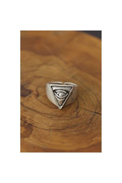 Skygo Eye Detail Metal Adjustable Men's Ring - Tj-Ey453