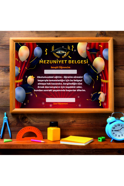 Etkinlikdenizi Mezuniyet Belgesi - Sahne Temalı (3 ADET)