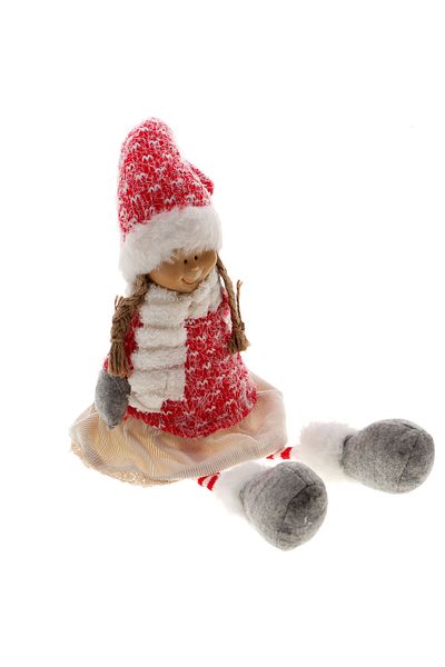 GiftExpress Decorative Girl with Knitted Clothes