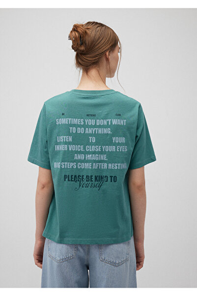 Mavi Green Back Printed Regular Fit T-Shirt - 1612608 -71702