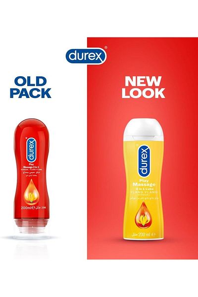 Durex Play Massage 2 in 1 Lubricant with Ylang Ylang Sensual - 200ml (Pack may vary)