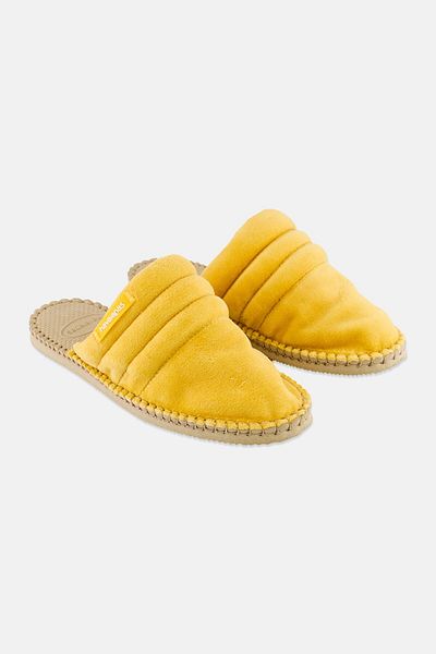 Havaianas Women Style 2 Quilted Slip On Mule, Mustard