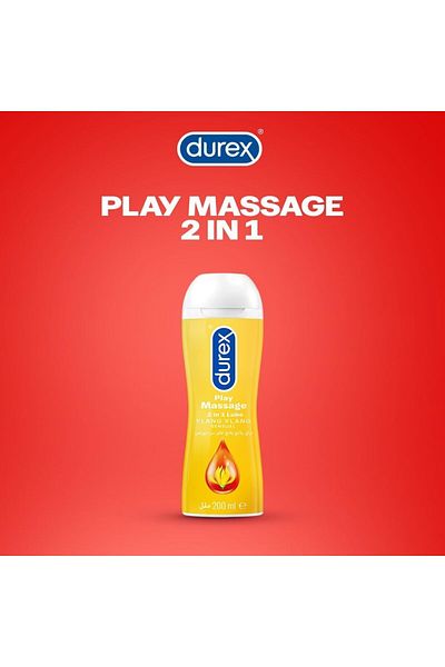 Durex Play Massage 2 in 1 Lubricant with Ylang Ylang Sensual - 200ml (Pack may vary)