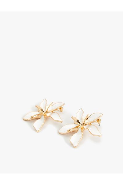 Koton Steel Mixed Flower Earrings