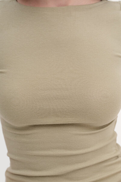 Addax Μπλουζάκι Modal με κοντό μανίκι P4298-ASN75