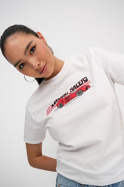 Addax Car Printed T-Shirt P10391