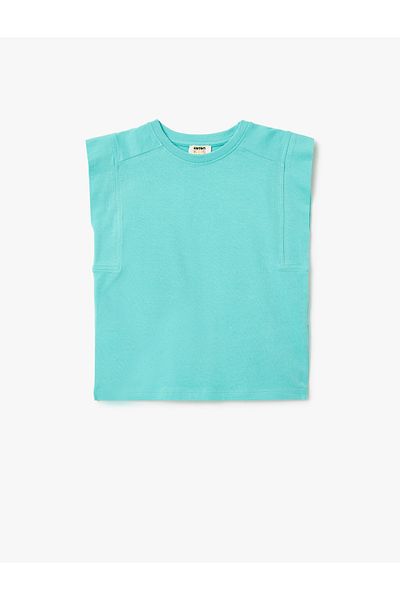 Koton Cotton Sleeveless Crew Neck Basic T-Shirt